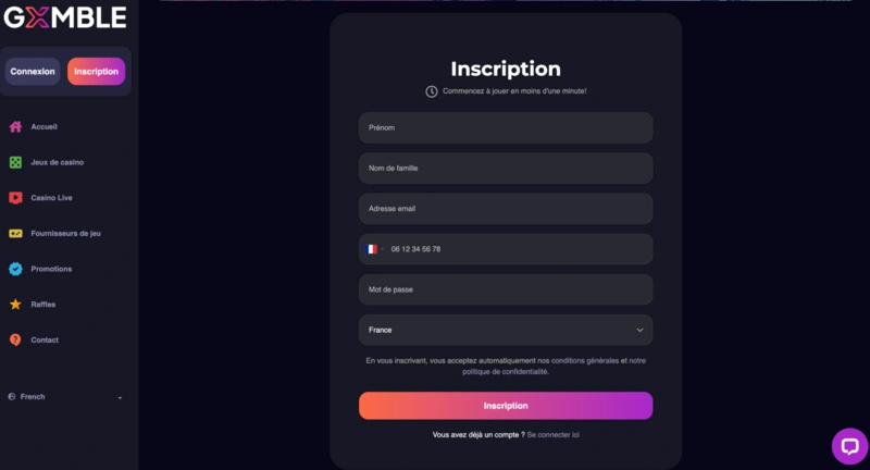 Gxmble Login